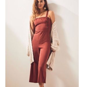Cute Rust Red Jumpsuit